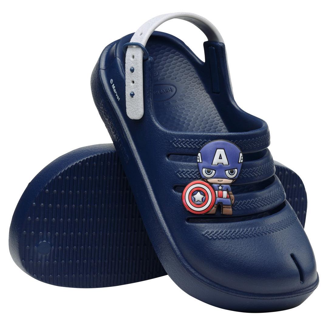 Chinelo Clog Havaianas Infantil Marvel Capitão América Marinho - Image 5