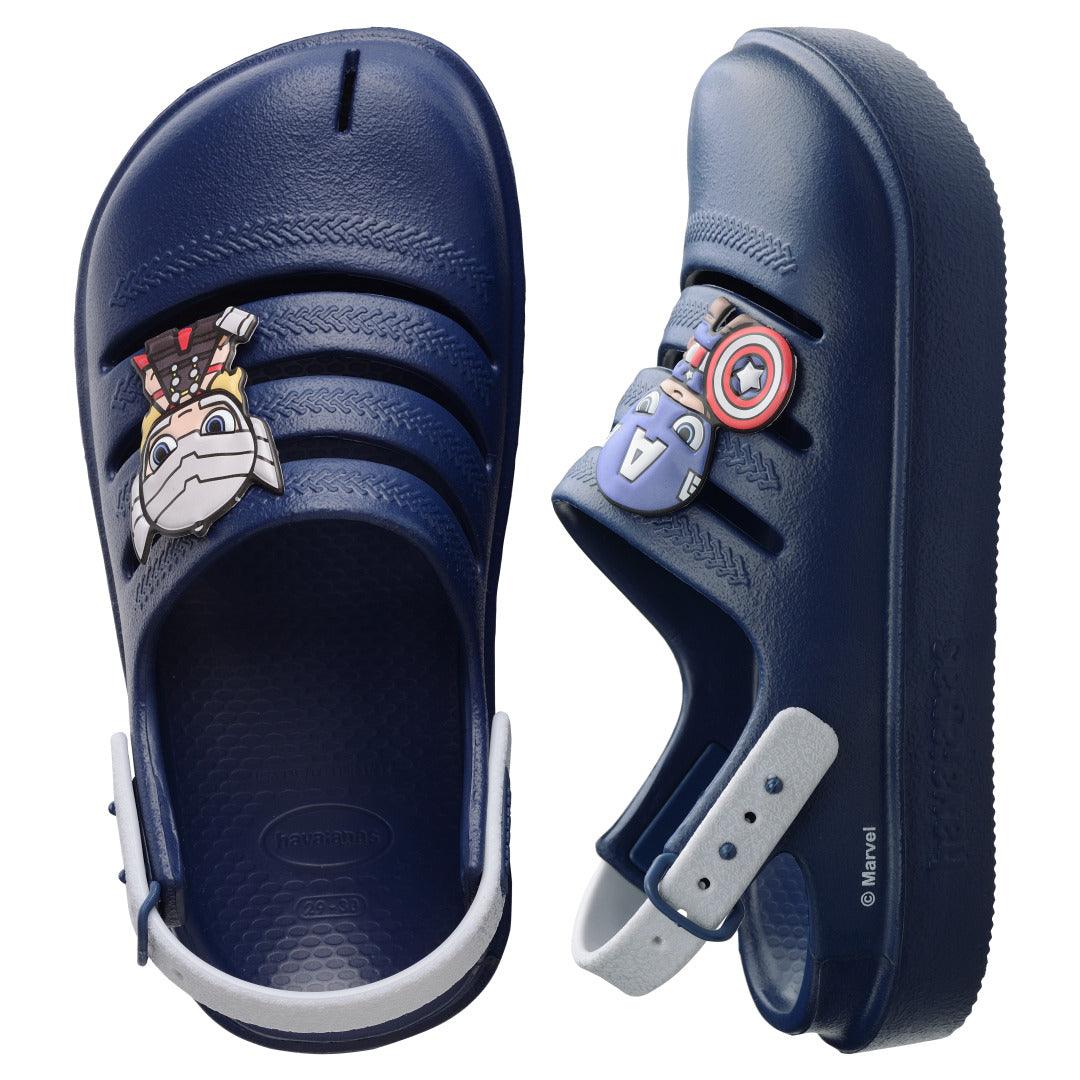 Chinelo Clog Havaianas Infantil Marvel Capitão América Marinho - Image 6