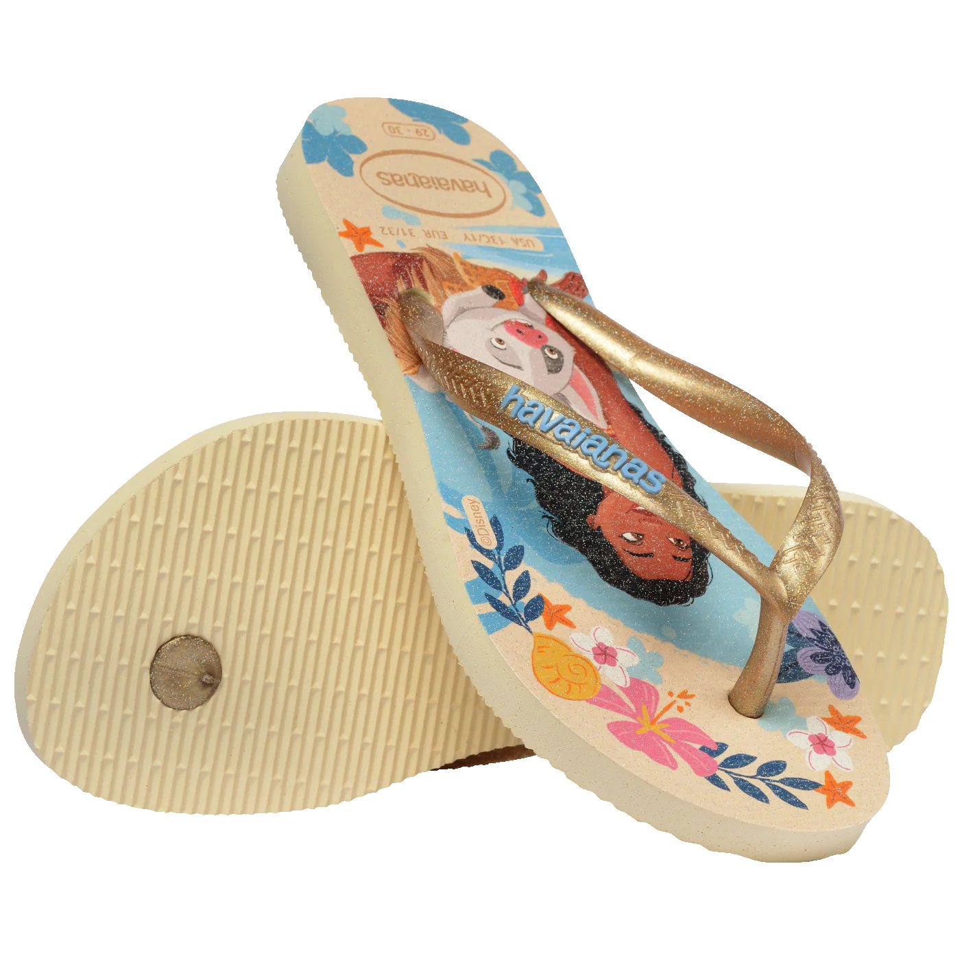 Chinelo Havaianas Infantil Slim Princesas Ariel & Moana - Image 4