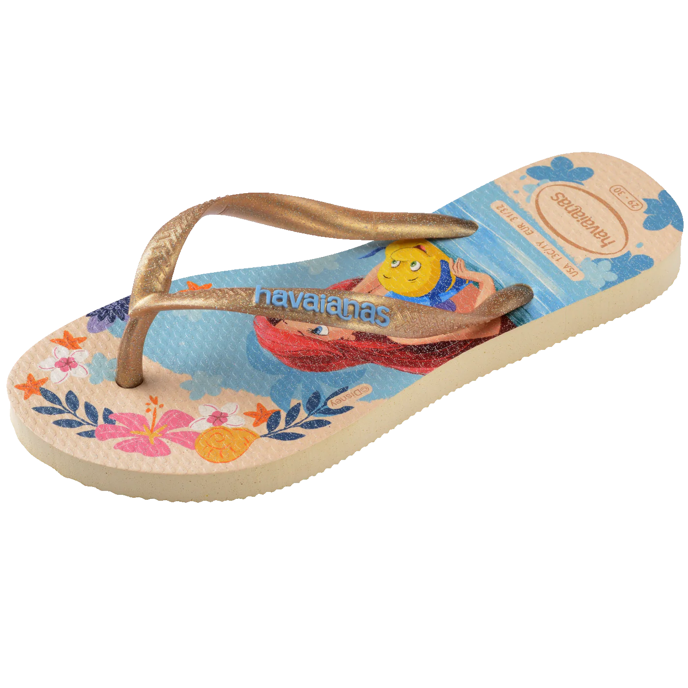 Chinelo Havaianas Infantil Slim Princesas Ariel & Moana - Image 6