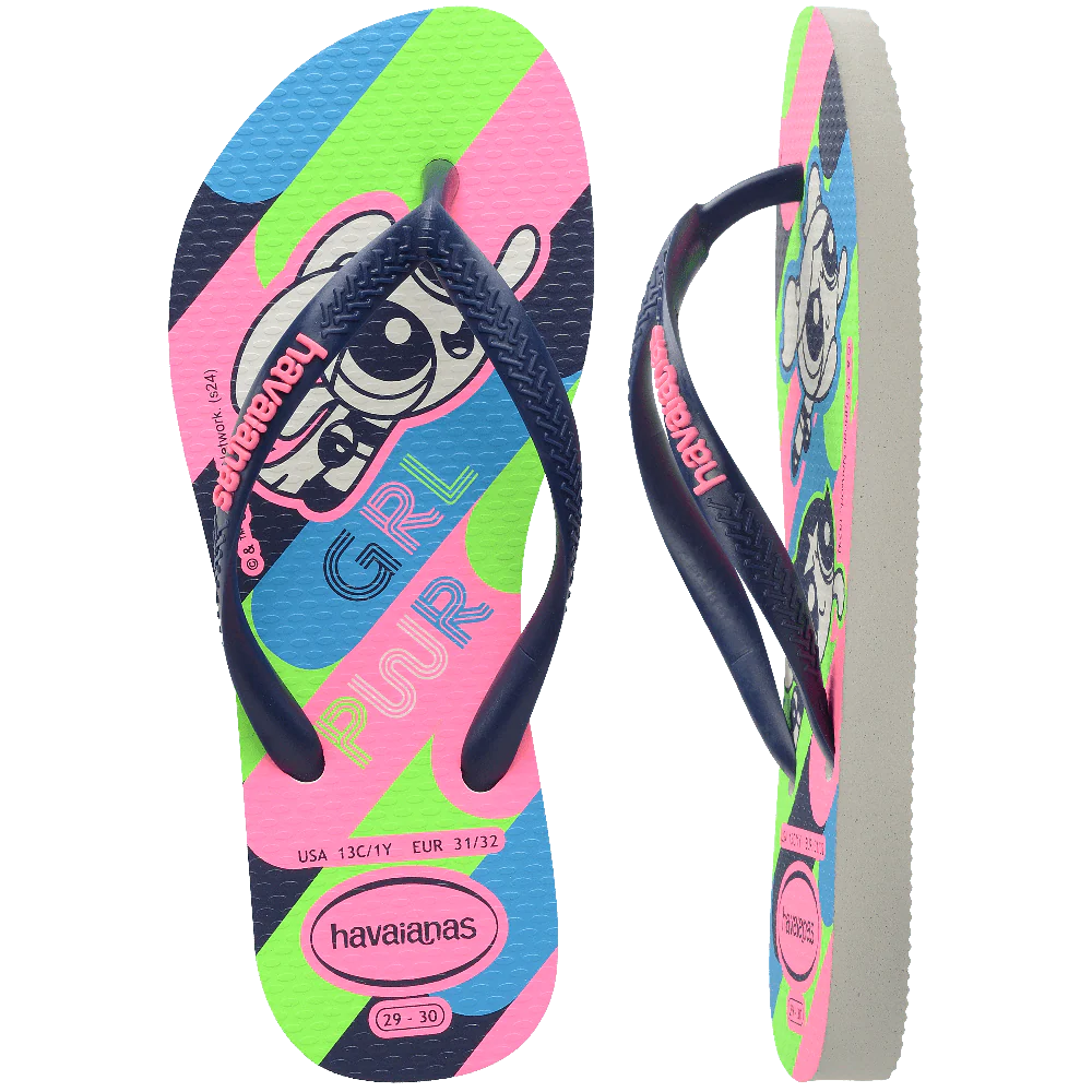 Chinelo Havaianas Infantil Slim Meninas Super Poderosas - Image 5
