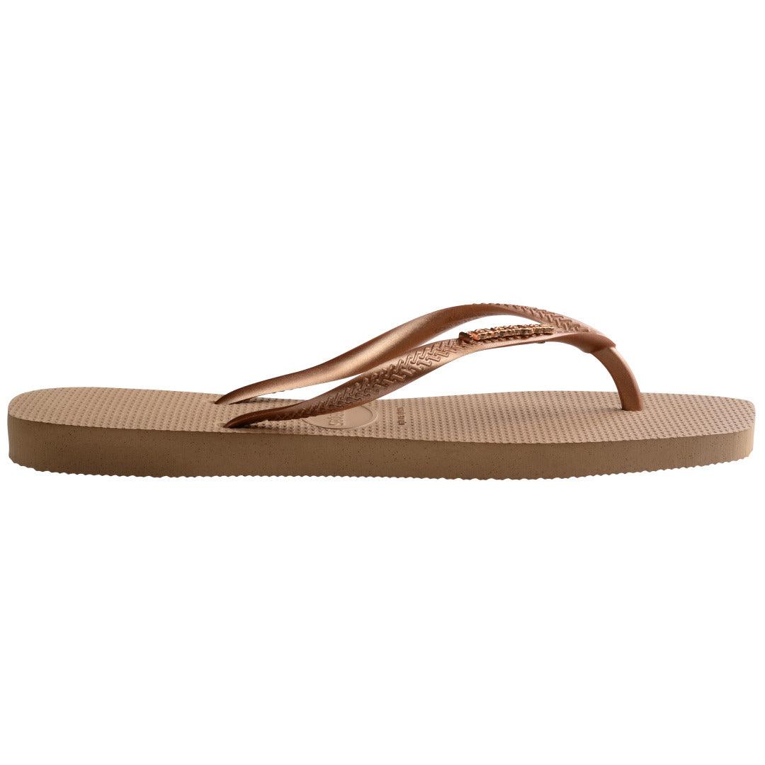Chinelo Havaianas Slim Square Logo Metallic - Image 3