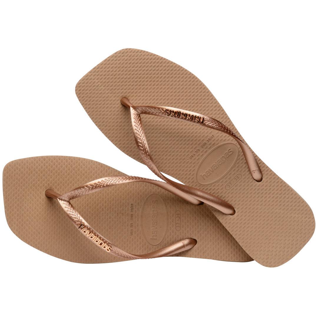 Chinelo Havaianas Slim Square Logo Metallic - Image 4