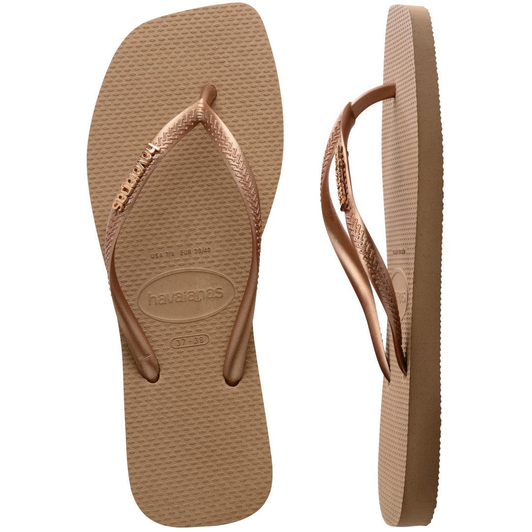 Chinelo Havaianas Slim Square Logo Metallic - Image 5