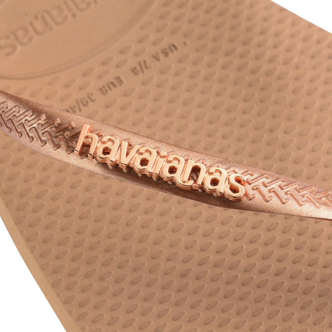 Chinelo Havaianas Slim Square Logo Metallic - Image 6